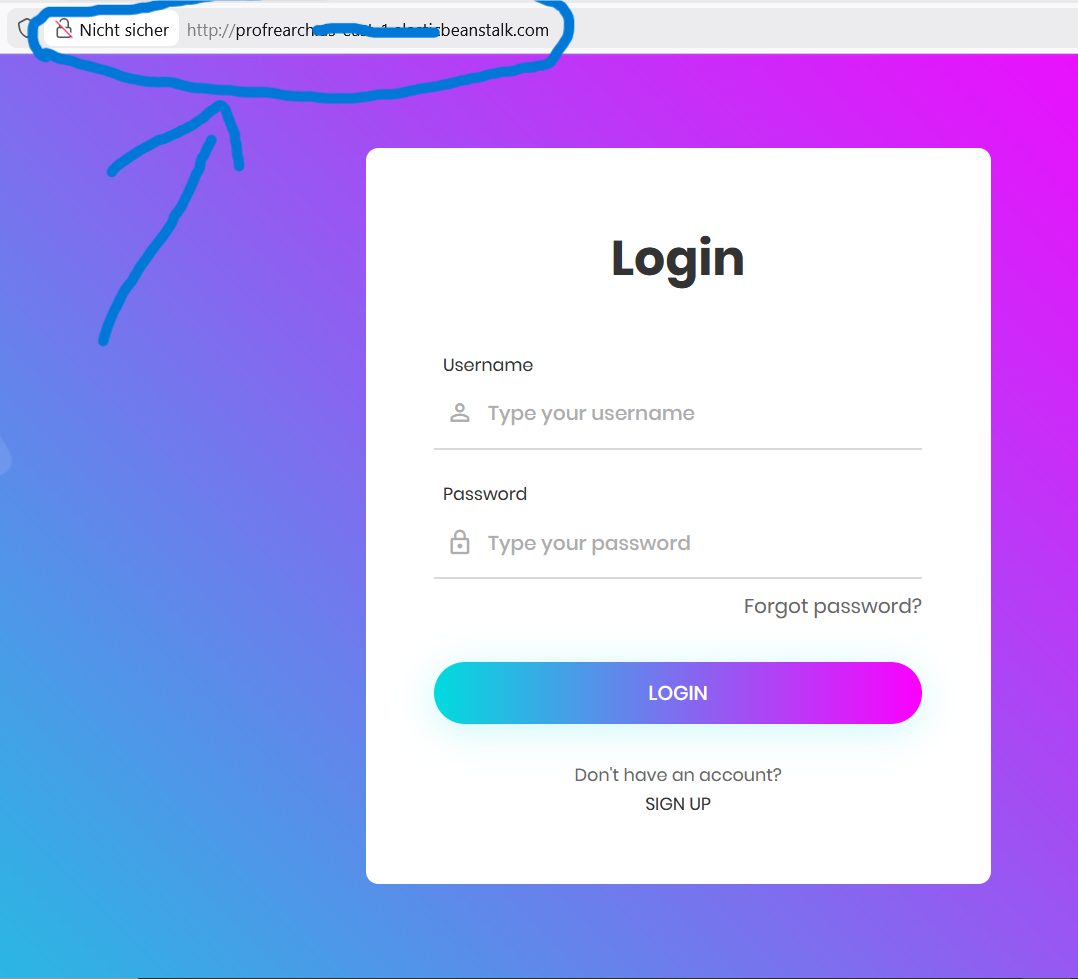 Elastic Beanstalk Application – HTTP Not Secure